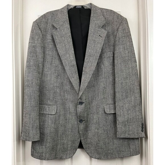 HAGGAR - Imperial Gentleman's Fit Suit Jacket Sports Coat Blazer size 46L